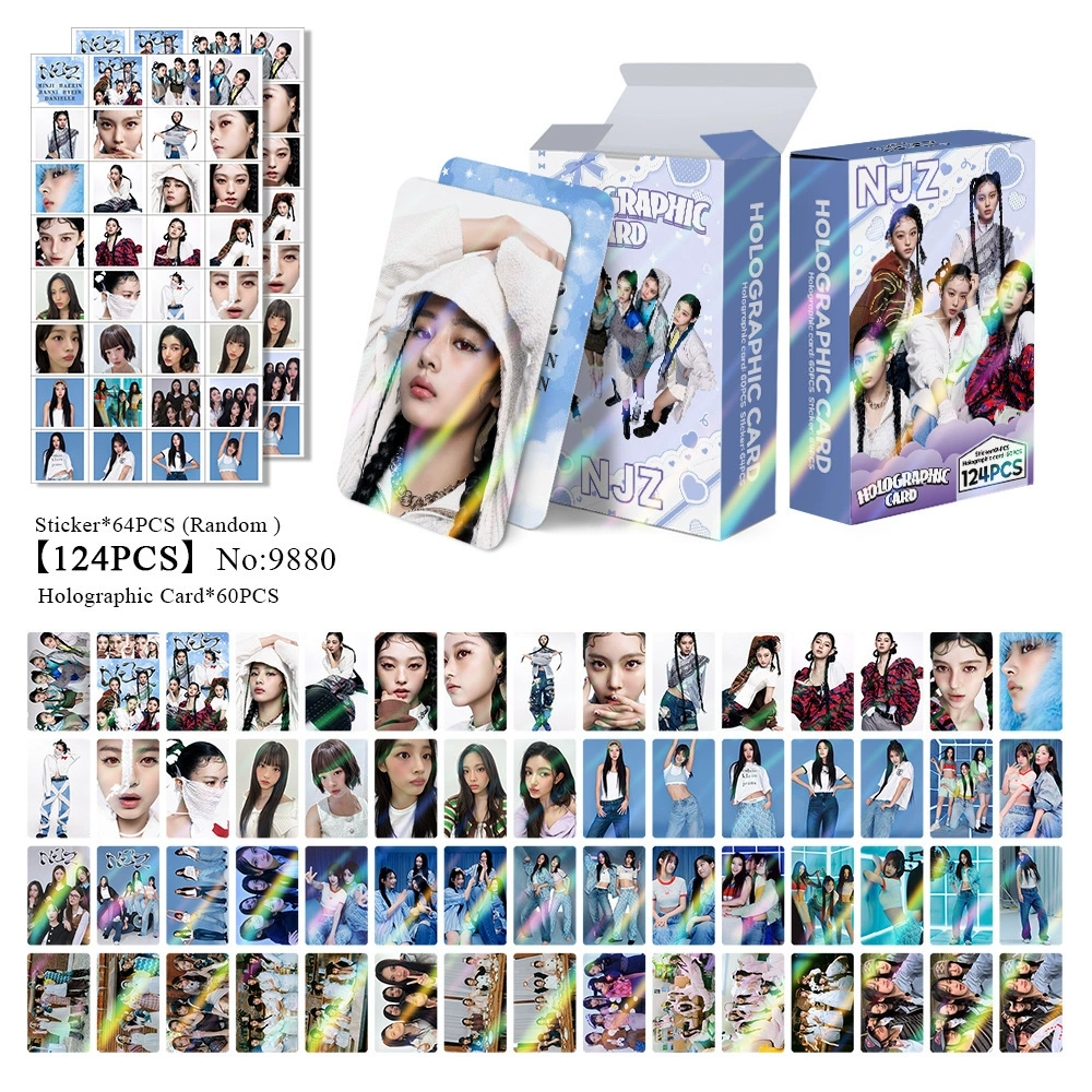 New Model Exclusively for Foreign Trade: 124 Holographic Cards, Total Chain Gidle Str Bptwice Celebrity Merchandise Lomo Small Cards