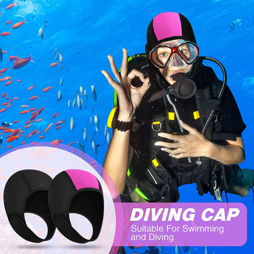 Men's and women's diving hoods, adult swimming caps, surfing and snorkeling, sun protection, ear protection, swimming equipment, diving material protective sleeves
