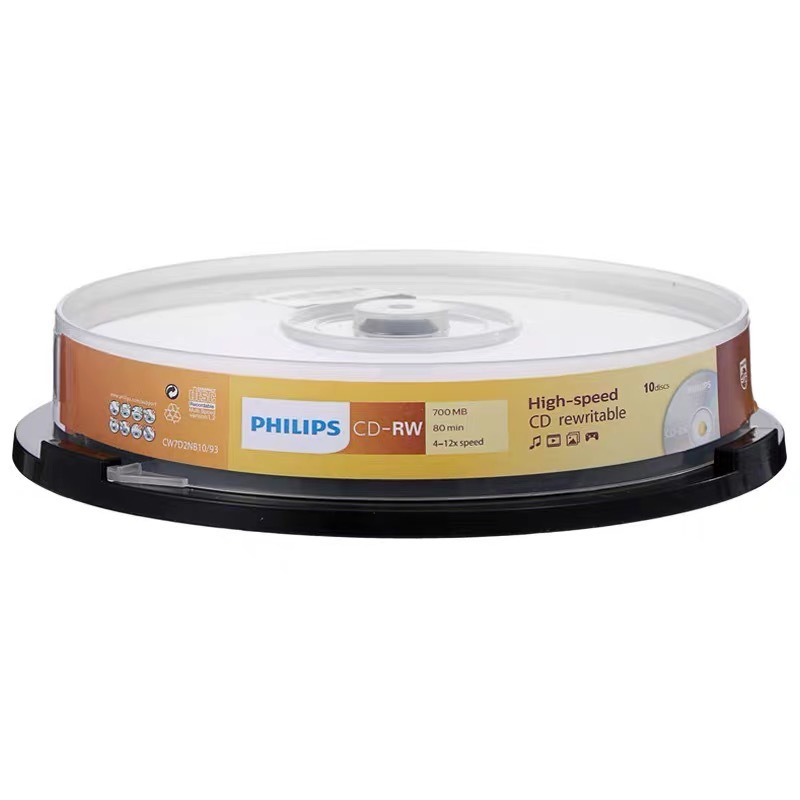 飞-利浦（P-HILIPS） CD-RW 可擦写DVD+RW空白刻录光盘光可重复刻