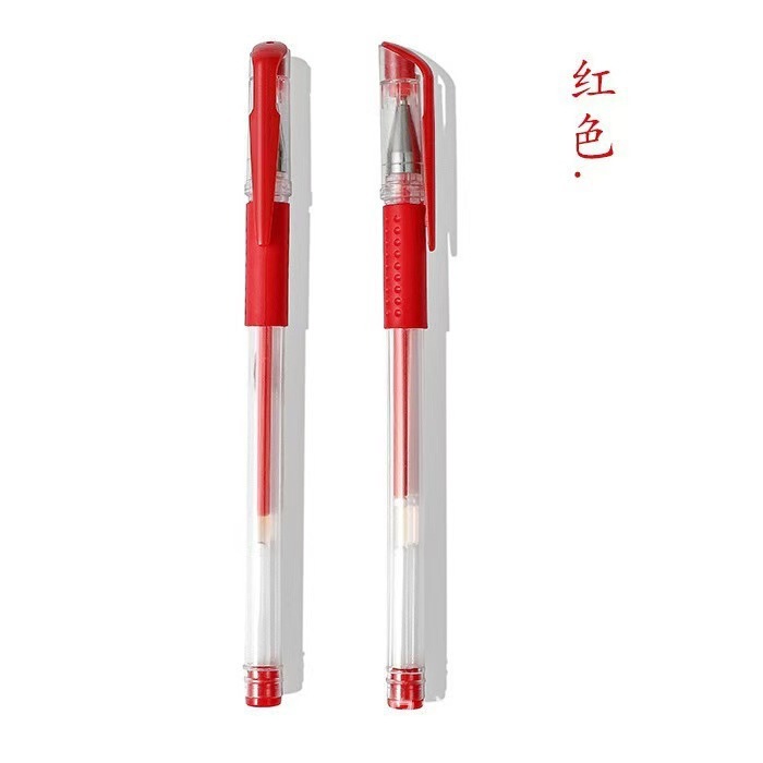 K35 プレスゲルペン高価値白ペン学生試験用大容量カーボンブラック水性署名ペン|undefined