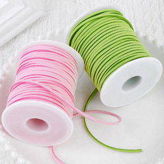 Cowhide rope decorative deerskin rope suede rope draw velvet belt diy braided rope braided chenille leather red rope lanyard