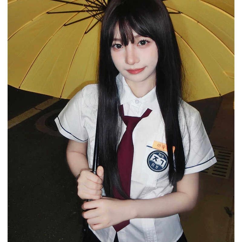背着善宰跑JK制服韩国学院风校服班服白衬衫百褶裙套装女小率同款