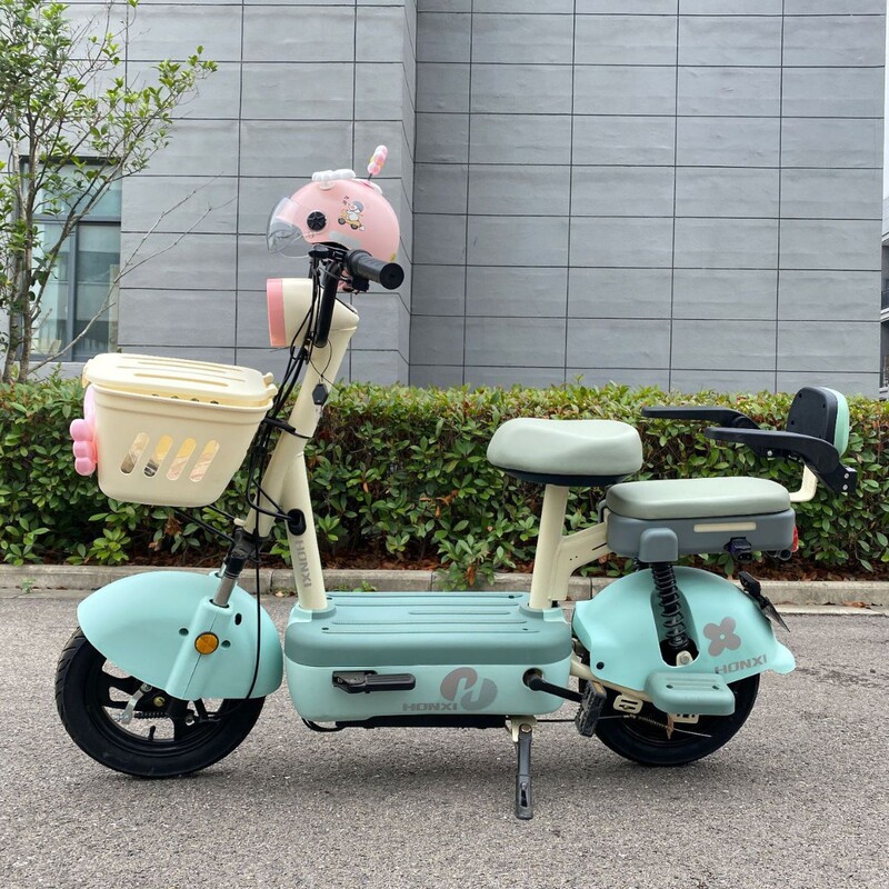 Tiffany Blue Electric Two-Wheel Motorcycle Commuting Men's and Women's Motorcycle Parent-Child Cute Electric Bicycle Tiffany Blue Electric Two-Wheel Motorcycle Commuting Men's and Women's Motorcycle Parent-Child Cute Electric Bicycle