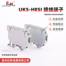厂家直供UK5-HESI接线端子带灯24V保险丝端子UK5RD熔断端子导轨式