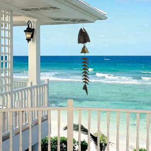 Cross-Border Creative Fish Bone Wind Chimes Fish Wind Chimes Japanese Style Wind Chimes Vintage Fish Bone Wind Chimes Hanging Decoration