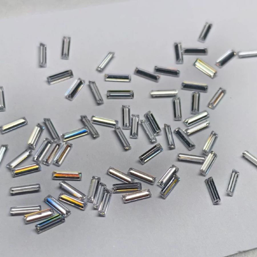 Прямоугольная параллельная линия ES под прямым углом автомобиля, материал Guitai, 5ASPG, огранка циркона, кубический цирконий, свободный камень