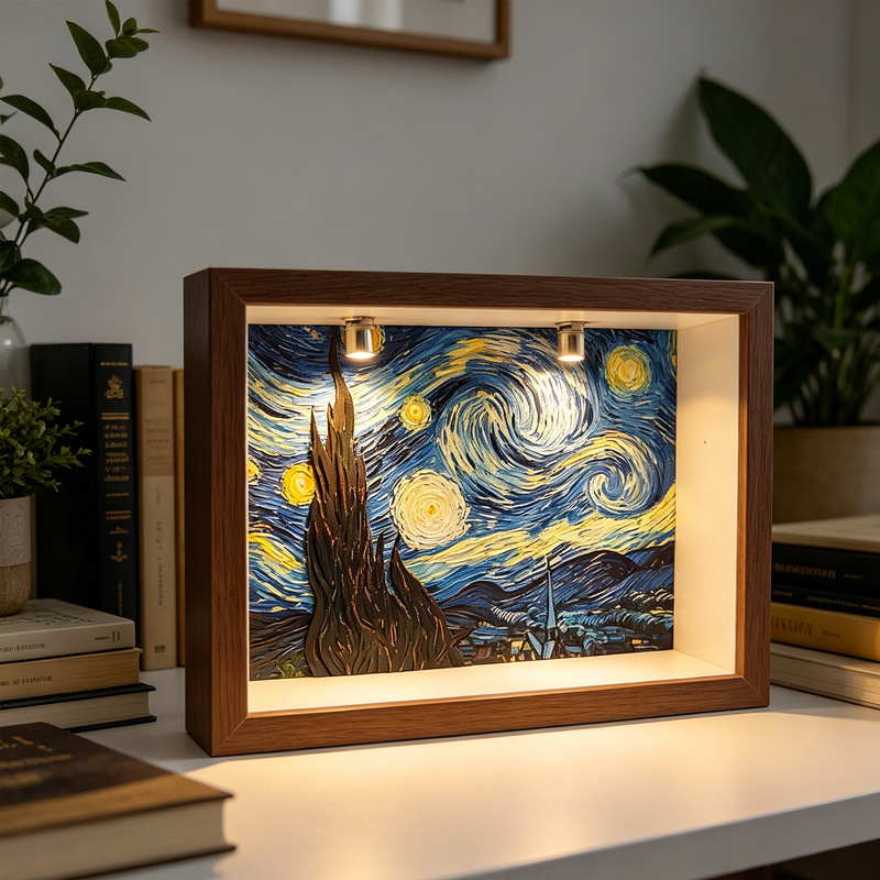 Hollow Three-Dimensional Light-Up Photo Frame Display Stand for Dolls and Figurines Storage Frame 6inch 7inch 8inch DIY Luminous Specimen Picture Frame Hollow Three-Dimensional Light-Up Photo Frame Display Stand for Dolls and Figurines Storage Frame 6inch 7inch 8inch DIY Luminous Specimen Picture Frame