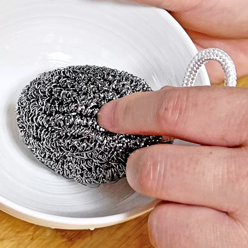 香瓜钢丝球挂绳不锈钢清洁球家用厨房刷铁锅洗碗厨具清洁去污刷子
