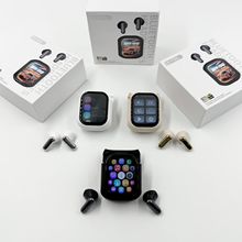 外贸KY55智能触控高清屏无线蓝牙耳机TWS入耳式运动游戏耳塞带APP