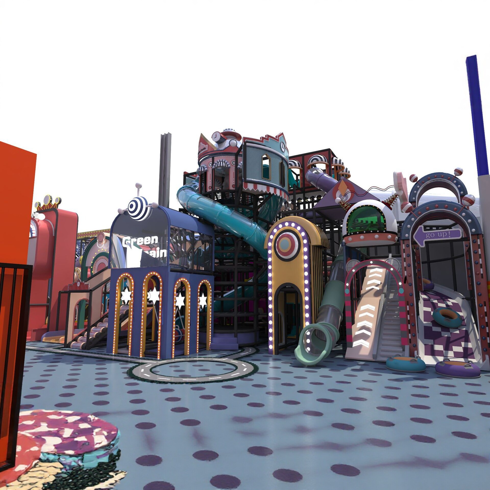 蹦蹦床新型儿童乐园设备商场室内淘气堡乐园超市孩子堡亲子乐园