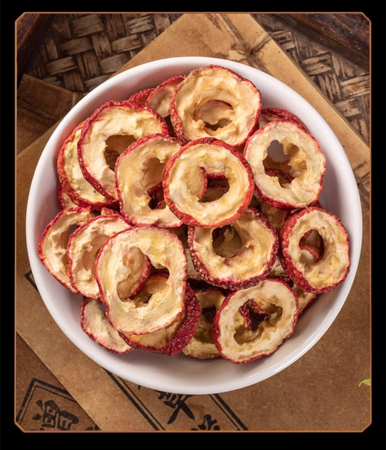 Dried Hawthorn Slices Shan Zha 山楂 Seedless Center Rings Herbal Tea Ingredient 100g in use