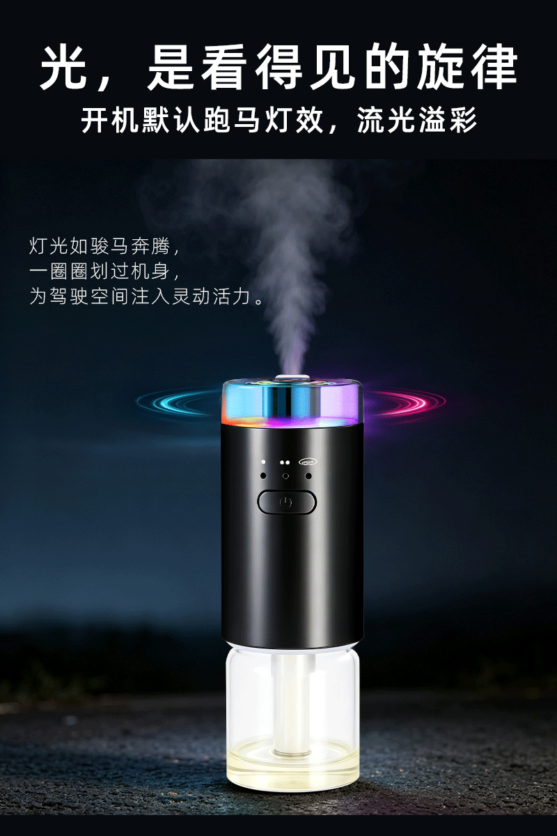 Smart Car Air Vent Fragrance Diffuser Creative Car Interior Accessories Car Perfume Essential Oil Automatic Spray Manufacturer Wholesale