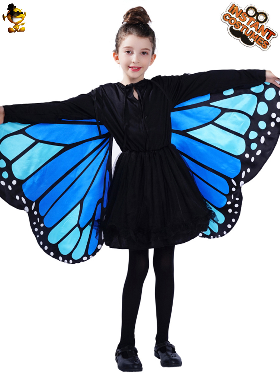 Traje de la mariposa de los niños traje de la etapa de rendimiento traje de cosplay traje de fiesta de la mascarada