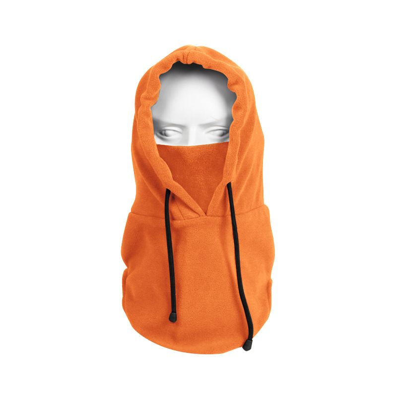 Gorro de invierno a prueba de viento, cálido, multifuncional, capucha de ciclismo engrosada, protección facial de forro polar a prueba de frío, máscara de esquí para bloquear el viento