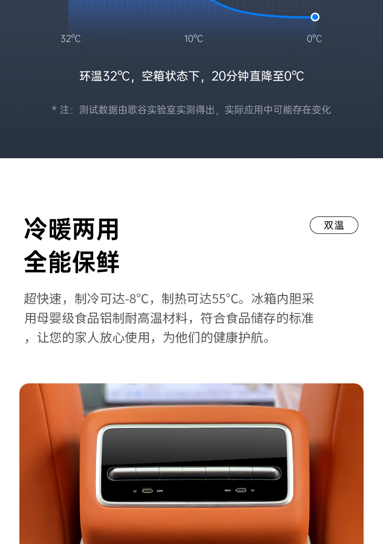Ge Gu applicable ideal L8 special car refrigerator armrest box upgrade modified compressor refrigeration LE5 mini refrigerator