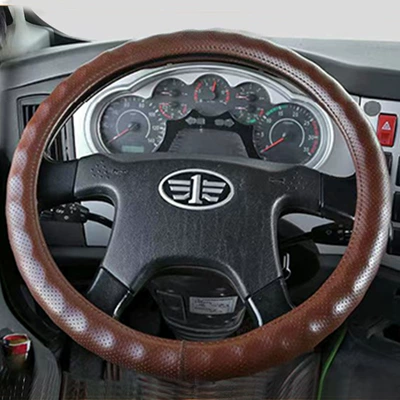 universal car supplies truck steering Steering wheel cover - coffee-brown-punch-36cm