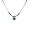 Retro zirconium stainless steel, brand necklace, fashionable accessory, European style, golden color, light luxury style