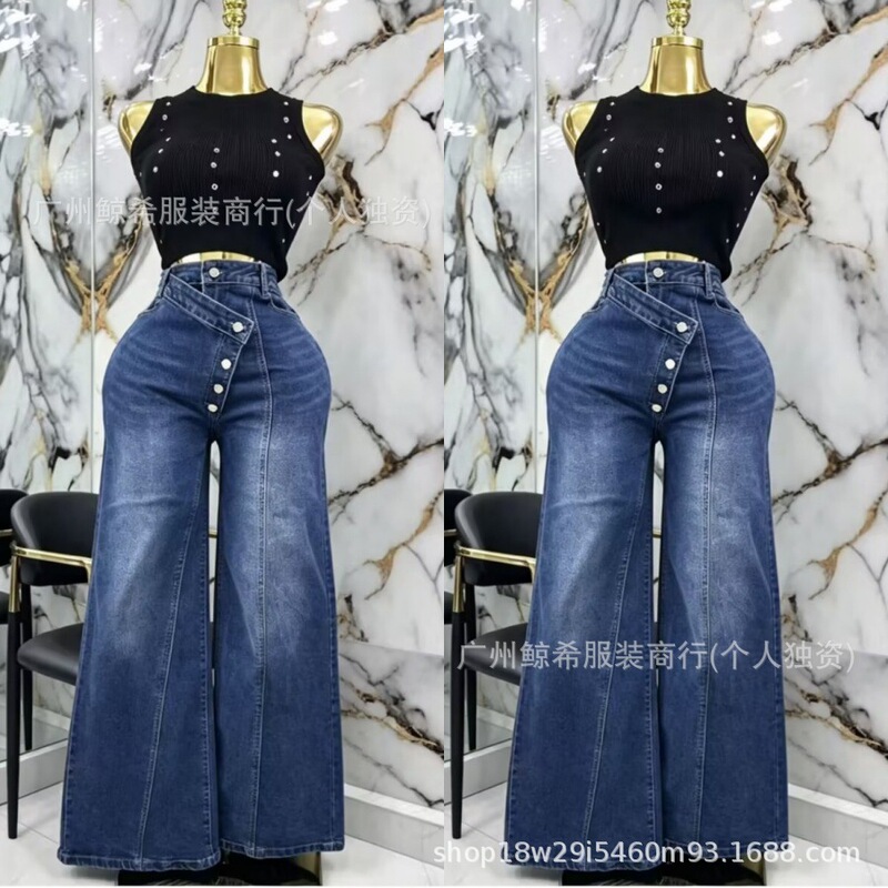 Boyfriend Jeans Available New Women's Jeans Wide-Leg Pants Wholesale Cargo Jeans Boyfriend Jeans Available New Women's Jeans Wide-Leg Pants Wholesale Cargo Jeans