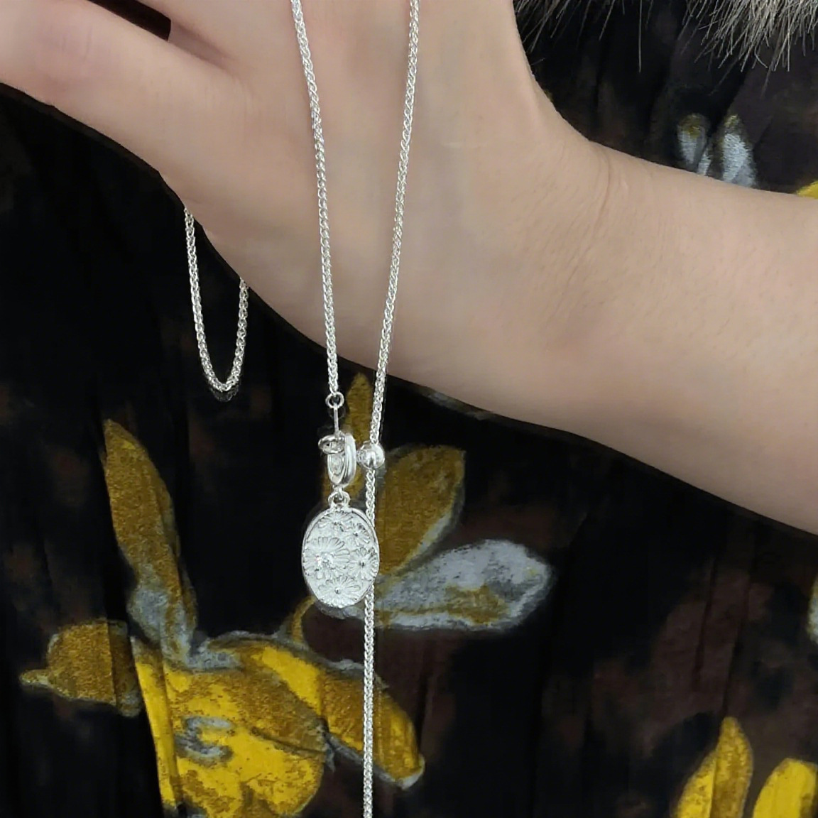 Oversized emaille bloem armband voor dames, chunky bloemen sieraad_voghion.com