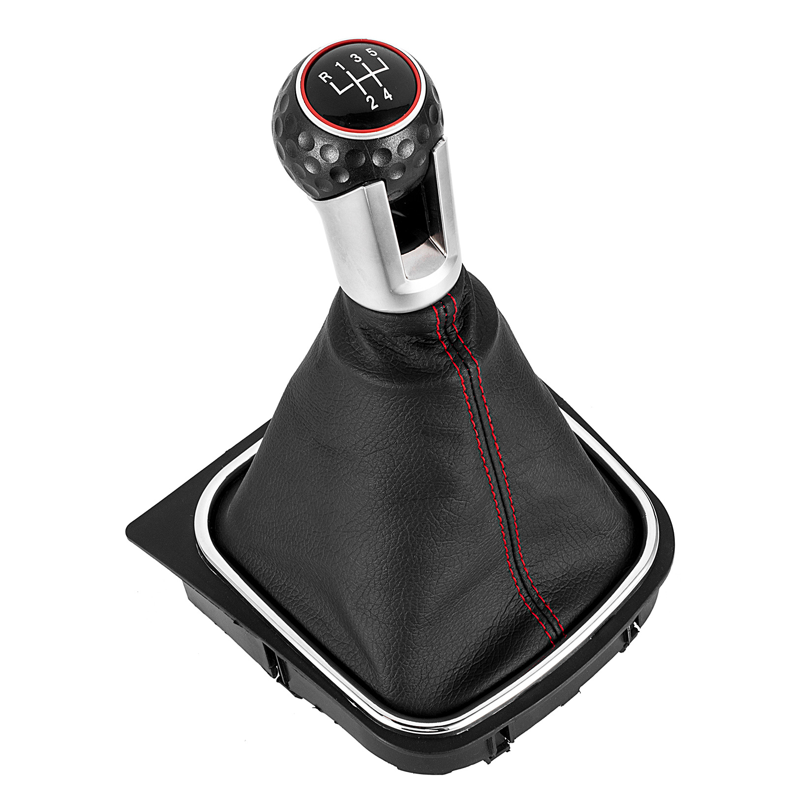 Juego de accesorios interiores aplicables a vehículos transfronterizos para Volkswagen Golf Jetta, pomo de palanca de cambios y palanca de cambios. image 5