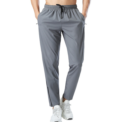 Spring and Autumn thin men's sports fitness sports students running marathon training quick-drying trousers men's school uniform pants