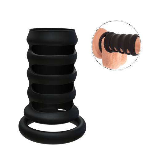 HA-812 Silicone Lock Semen Ring Set Men's Ring Adult Products Physical Lock Semen AliExpress Cross-Border Wholesale