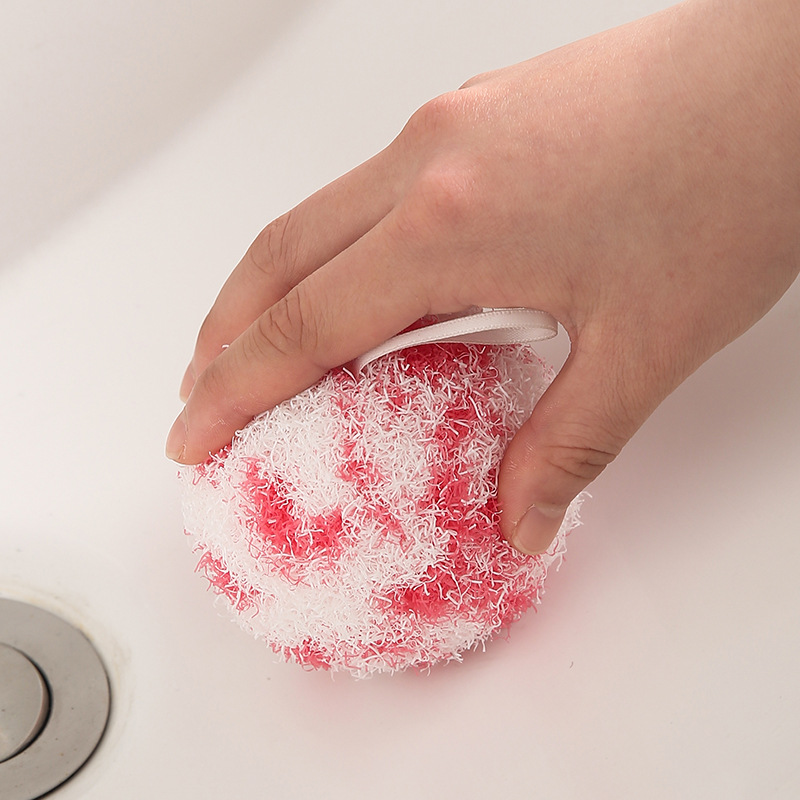 Bolas de limpieza mágicas colgadas cepillo de limpieza de cocina y baño sin detergente cepillo de lavado de platos fuerte para eliminar manchas sin lastimar las manos