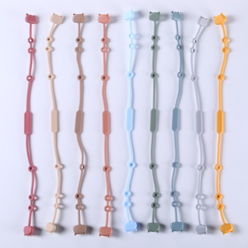 Amazon's Popular Baby Pacifier Chain Baby Silicone Pacifier Anti-drop Chain Kidsren's Teether Toy Anti-drop Rope