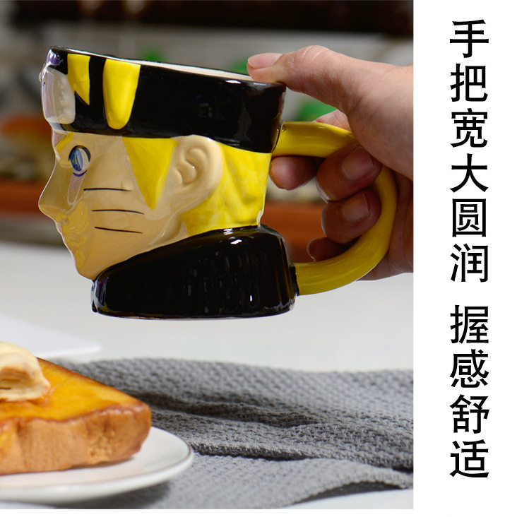 Estrictamente seleccionado Naruto nartuo Taza de cerámica taza de agua estilo Naruto anime creativo taza periférica