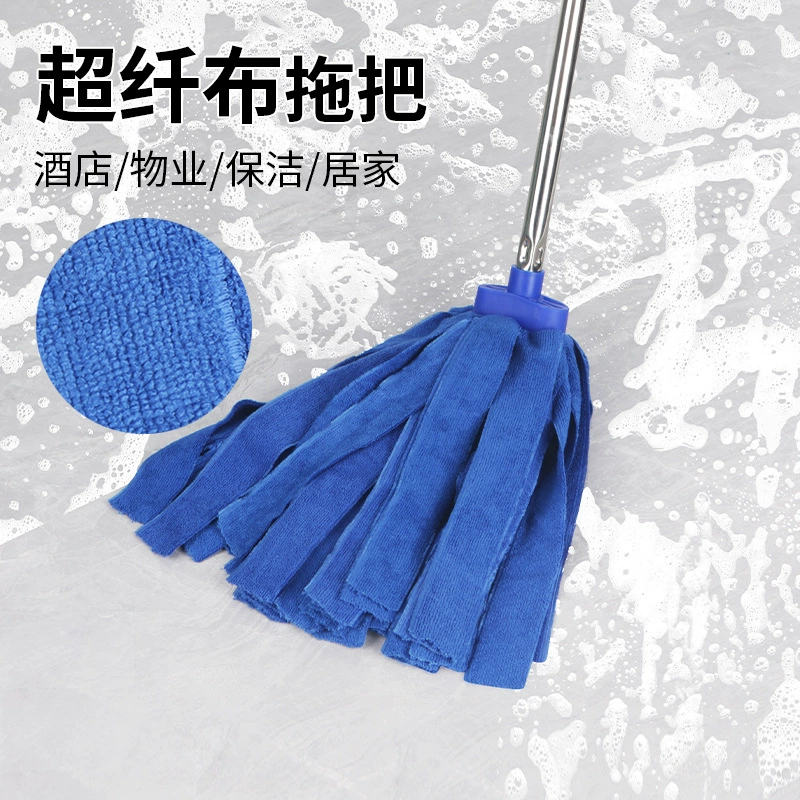 Швабра из железной проволоки для домашнего использования, двойного назначения для сухой и влажной уборки, впитывающая насадка для швабры из микрофибры для уборки полов в прихожей.
