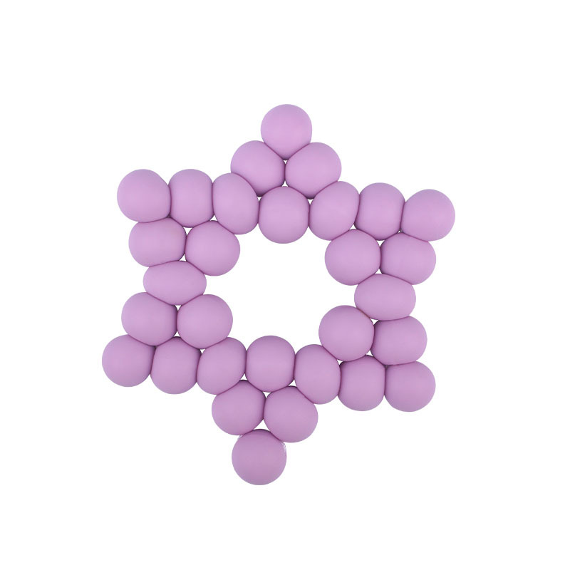 Nuevos suministros para bebés DIY creativo cuentas de silicona mordedura de pegamento dientes de bebé pulido palo estrella de seis puntas juguete mordedor