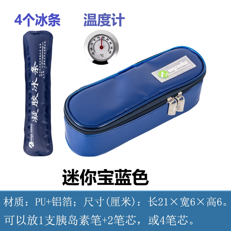 Cooled handheld travel ice bag, small thermal bag