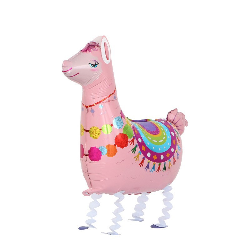 Transfronterizo mascotas caminando globo fiesta de cumpleaños arreglo de película de aluminio globo caminando globo de papel de aluminio