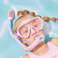 Детская маска для дайвинга WaterTime, маска для подводного плавания, дышащие очки для плавания, снаряжение для подводного плавания Самбо