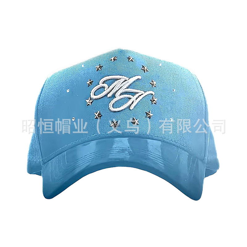 Comercio exterior transfronterizo de Nueva York sombreros de cara pequeña ajustable bordado lengua de pato estilo coreano sombreros de béisbol para hombres y mujeres al aire libre