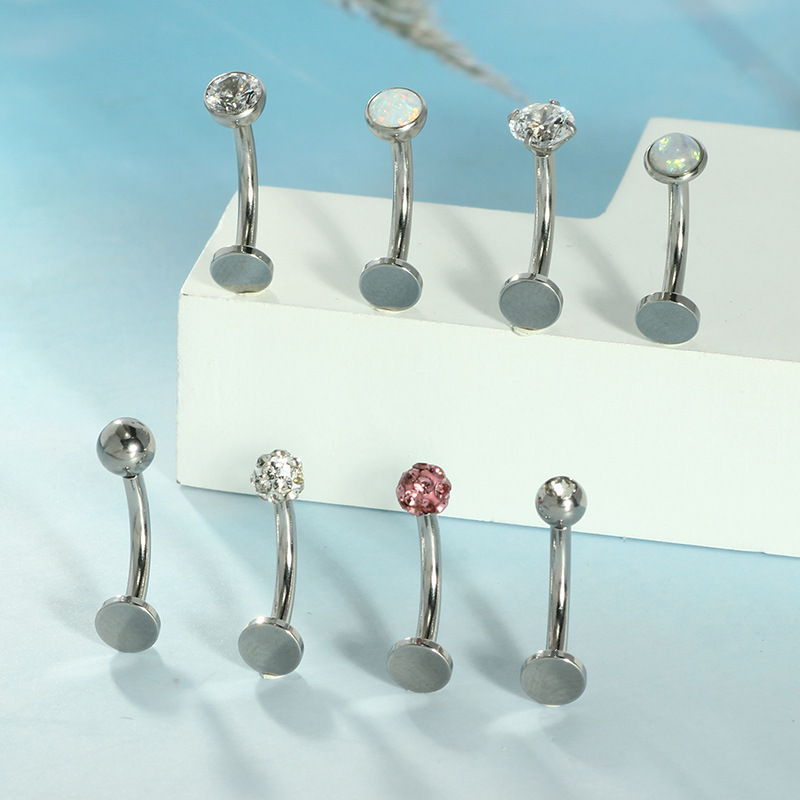 Labret piercing jewelry detail image