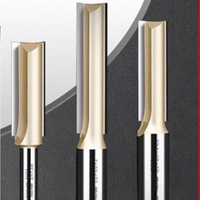 浪潮专业级双刃直刀锣刀加长直刀木工铣刀雕刻机刀开槽刀具C