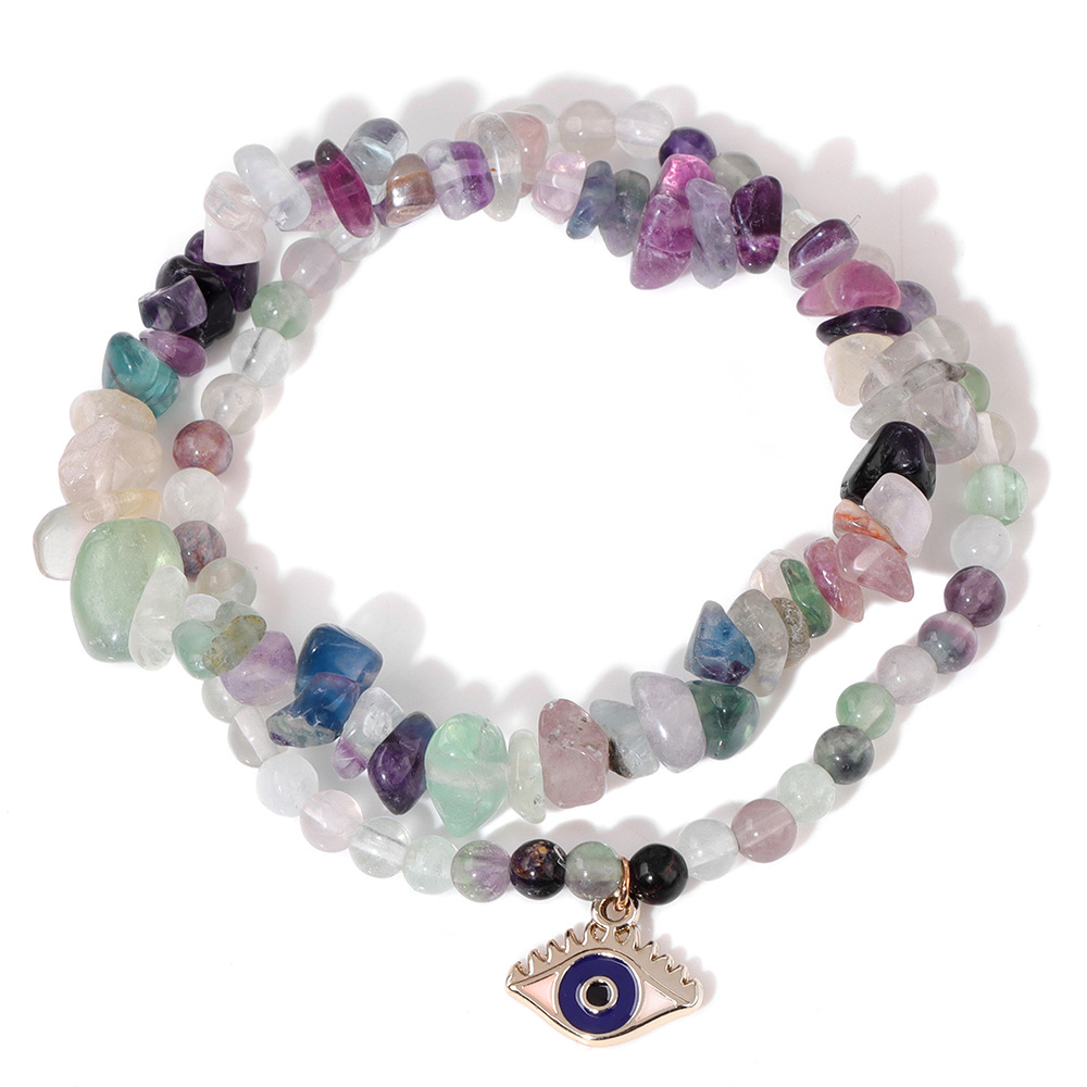 Ethnic Style Devil's Eye Natural Stone Bracelets In Bulk display picture 3