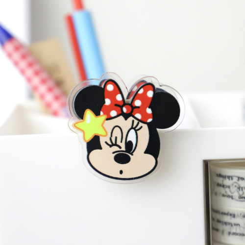Student Cute PP Acrylic Multi-functional Bookmark Girl Heart Clip Kindergarten Small Gift Decoration