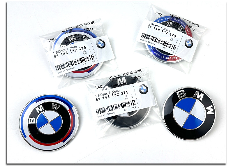 Suitable for Bmw Car Logo 3 Series 5 Series 7 Series 1 Series Front Logo X12X3X5X6Z4 Rear Logo Ix3 Original Hood Logo