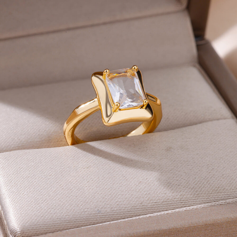 10g Weight Zircon Inlay Material Rings Classification Adjustable Ring Size 1 Piece Quantity Daily Occasion Copper Material Irregular, Heart Shape Pattern All Seasons Season Women's Gender Plating Design Elegant, Simple Style Style Wholesale Jewelry Elegant Simple Style Irregular Heart Shape Copper Zircon Plating Rings 16