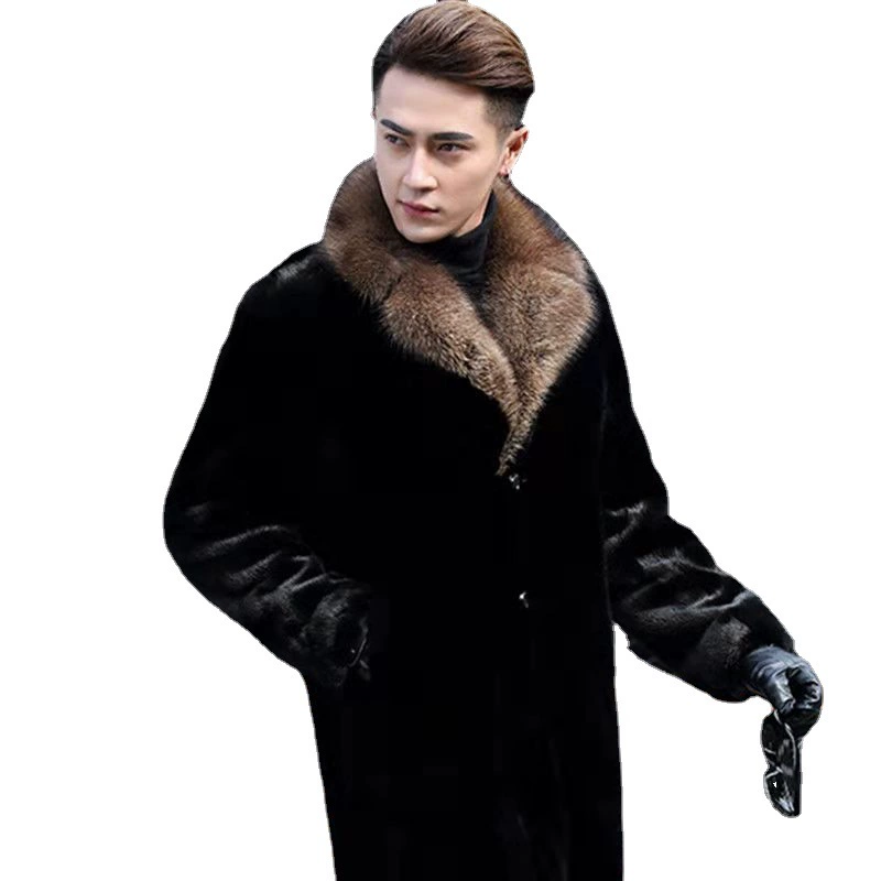 Suit, long warm trench coat, oversize