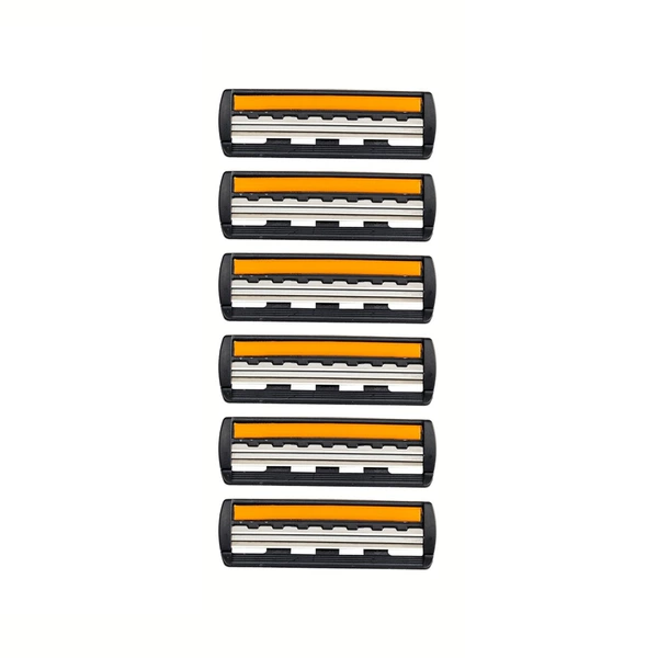 Yellow three-layer blade 6 pieces 1 pack