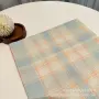 格子手工清新纯棉拼布