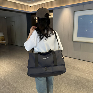 Back-To-School Luggage Bag, Sports and Fitness Bag, Foldable Shopping Bag, Travel Bag, Handbag, Large Capacity for Short Trips for Men and Women