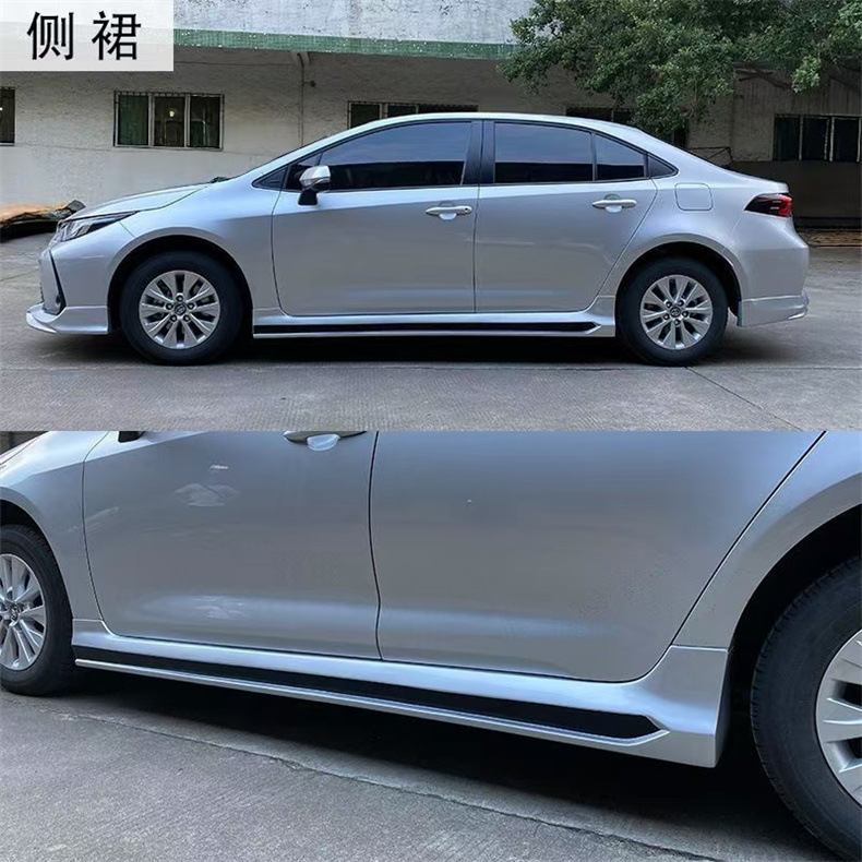 Suitable for 19-23 Corolla Models: Front Lip, Front Spoiler, Side Skirts, Rear Lip, Rear Spoiler, Lower Skirt, Black Warrior