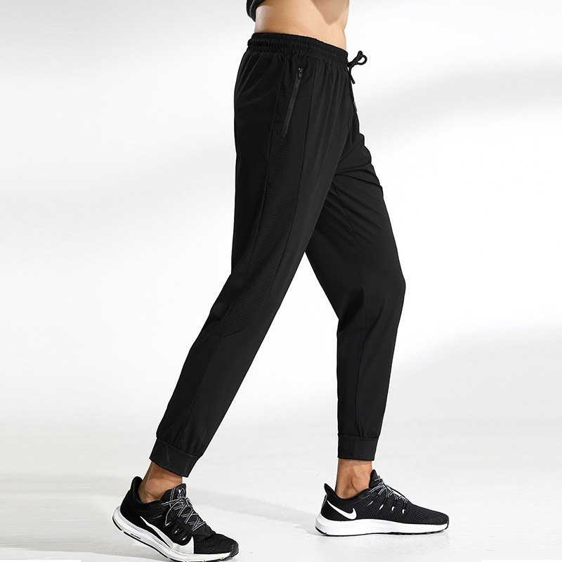 2022 nuevos pantalones de verano para hombres Pantalones deportivos de secado rápido para correr fitness pantalones de seda de hielo transpirables delgados pantalones casuales hombres