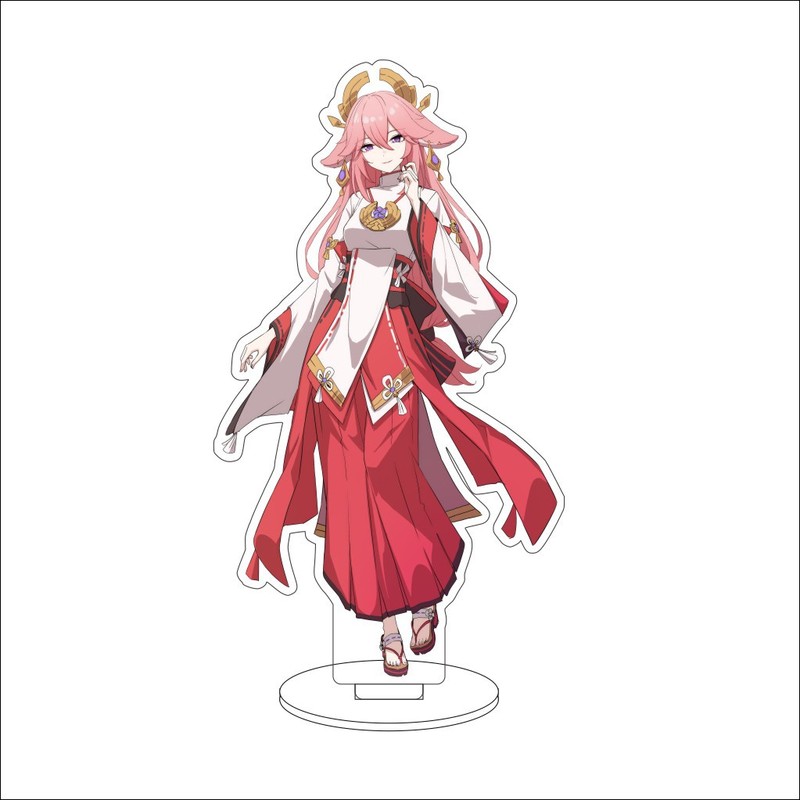 原神周边16CM八重神子亚克力立牌二次元可爱桌面摆件二创周边|undefined