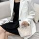 Handmade Woven Bag Mini Handbag Women's High-end Sense Vegetable Basket Bag All-match Bag Shoulder Crossbody Chain Bag