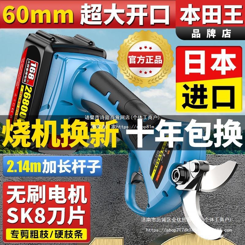 电动剪刀充电式果树修枝剪电动修枝剪树锂电剪树枝电剪子剪枝